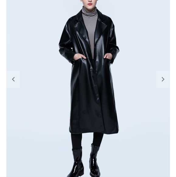 Lit Unisex Dropped Shoulders Notched Lapel Coat - Picture 1 of 6